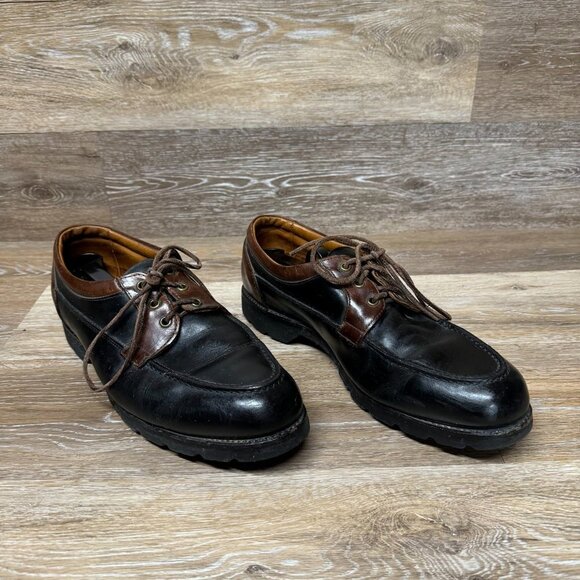 Allen Edmonds Black/Brown Leather Boat Shoes Men\'s Size 13 main image 6